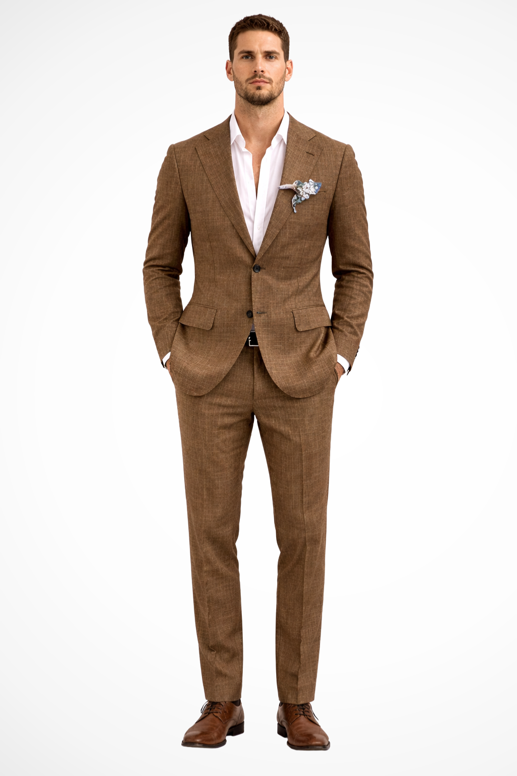 Men's Linen Two-Piece Suit | Lightweight Spring Summer Outfit | Casual or Formal Wear