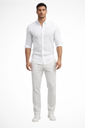 Men's Loose Fit Long Sleeve Cotton Shirt | Casual Summer Lapel Design for Everyday Wear