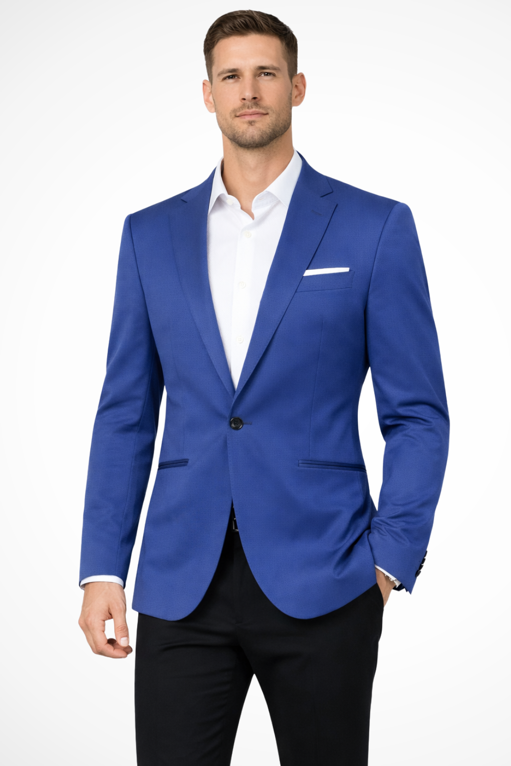Men's Tailored Single Button Blazer | Wedding Guest Suit | Formal Attire | Classic Fit | Versatile Style