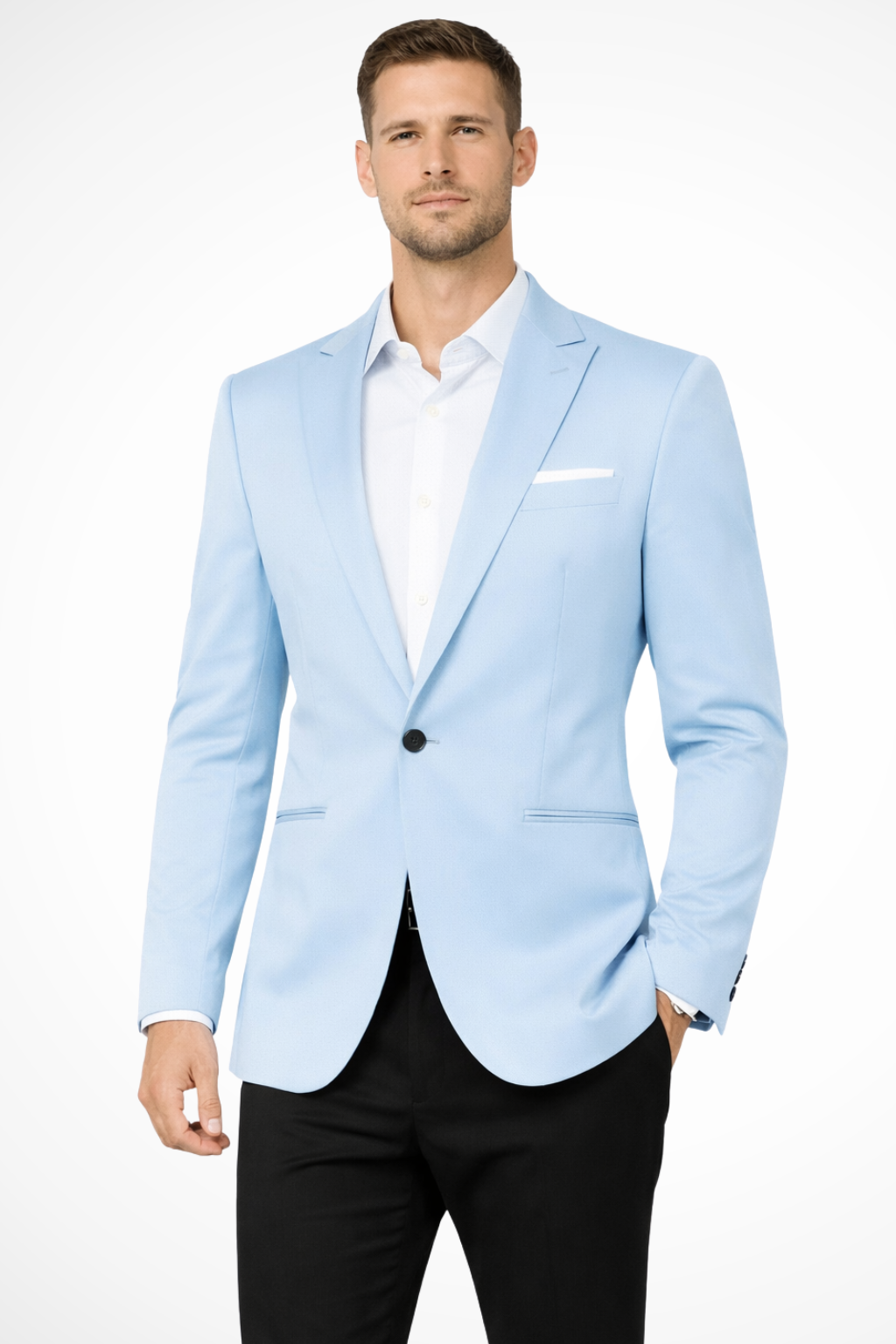 Men's Tailored Single Button Blazer | Wedding Guest Suit | Formal Attire | Classic Fit | Versatile Style