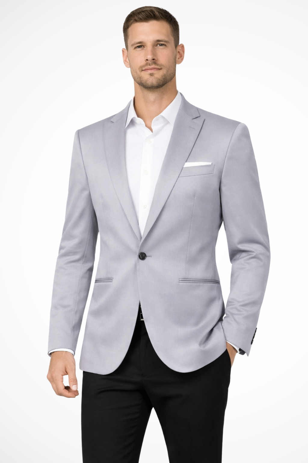 Men's Tailored Single Button Blazer | Wedding Guest Suit | Formal Attire | Classic Fit | Versatile Style