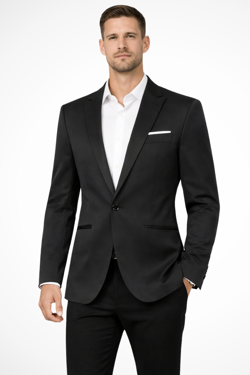 Men's Tailored Single Button Blazer | Wedding Guest Suit | Formal Attire | Classic Fit | Versatile Style