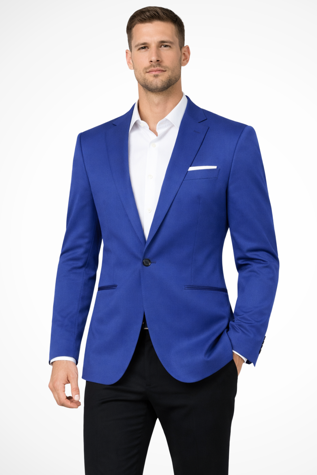 Men's Tailored Single Button Blazer | Wedding Guest Suit | Formal Attire | Classic Fit | Versatile Style