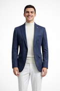 Men's Tailored Textured Single Button Blazer | Elegant Design for Formal and Business Wear | Versatile Lightweight Fabric
