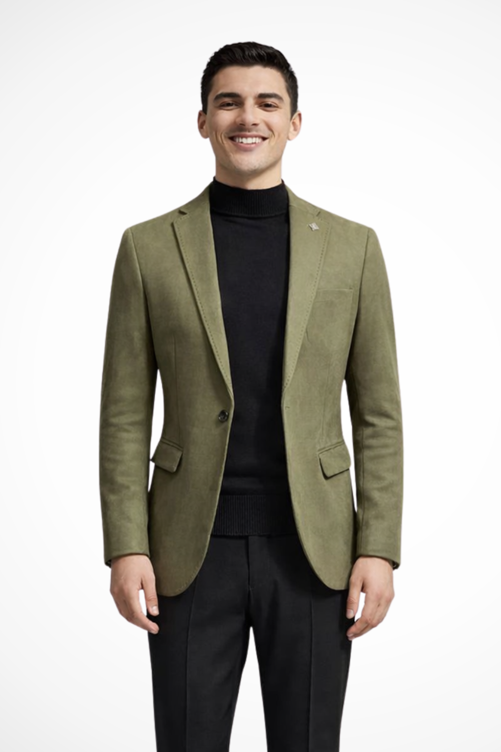 Men's Tailored Textured Single Button Blazer | Elegant Design for Formal and Business Wear | Versatile Lightweight Fabric