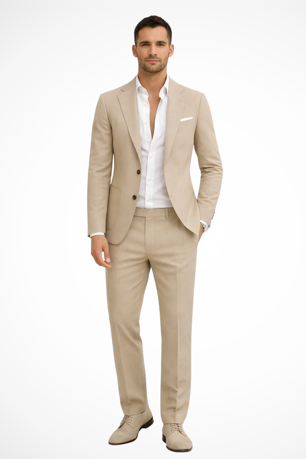Men's Tailored Two-Piece Wedding Guest Suit Set | Formal Attire | Classic Design | Perfect for Weddings and Special Events