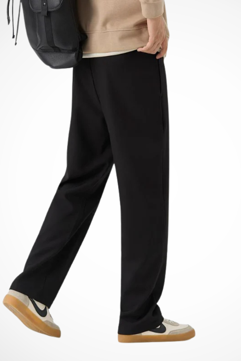 Men's Tailored Wide Leg Trousers | Front Pleat Design | Straight Hem | Formal or Casual Wear