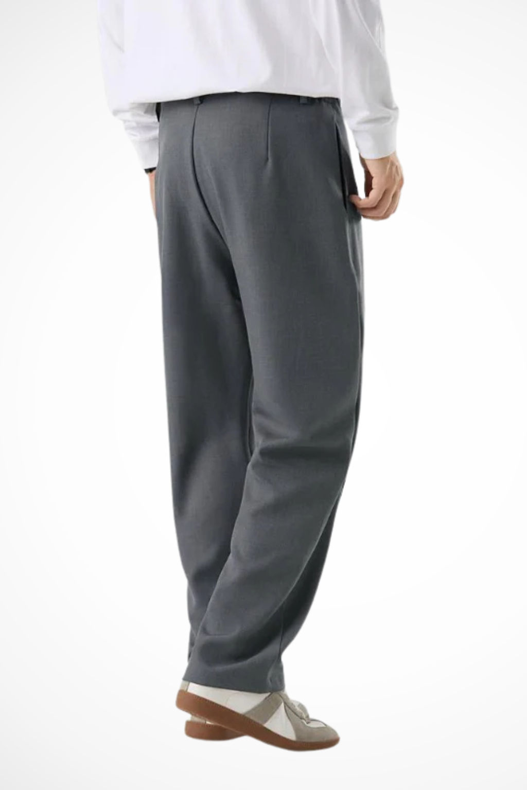 Men's Tailored Wide Leg Trousers | Front Pleat Design | Straight Hem | Formal or Casual Wear