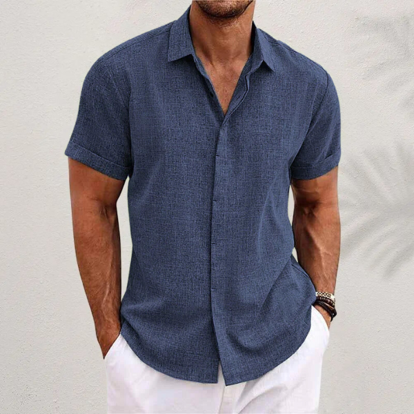 Men's Lightweight Linen Summer Shirt - Breathable Casual Wear