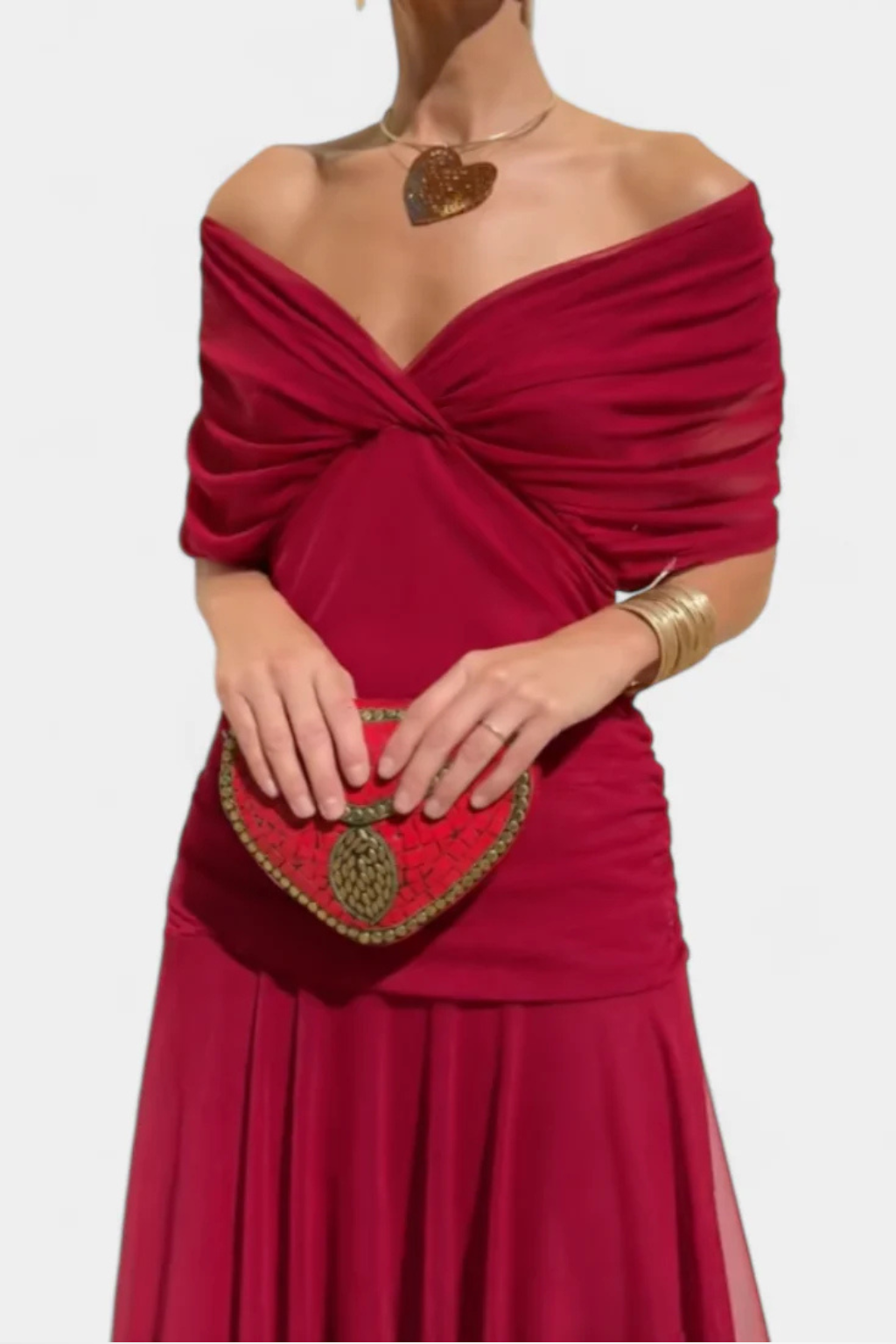 Off-Shoulder Pleated Summer Dress for Women | Elegant Lightweight Fabric | Perfect for Casual Outings and Events