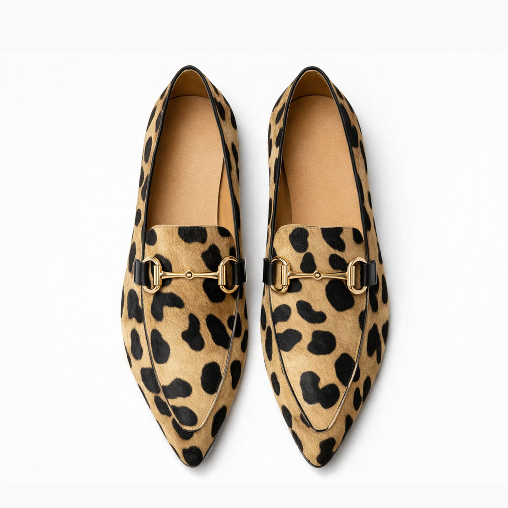 Women's Printed Loafers - Casual Style Footwear for Everyday Wear