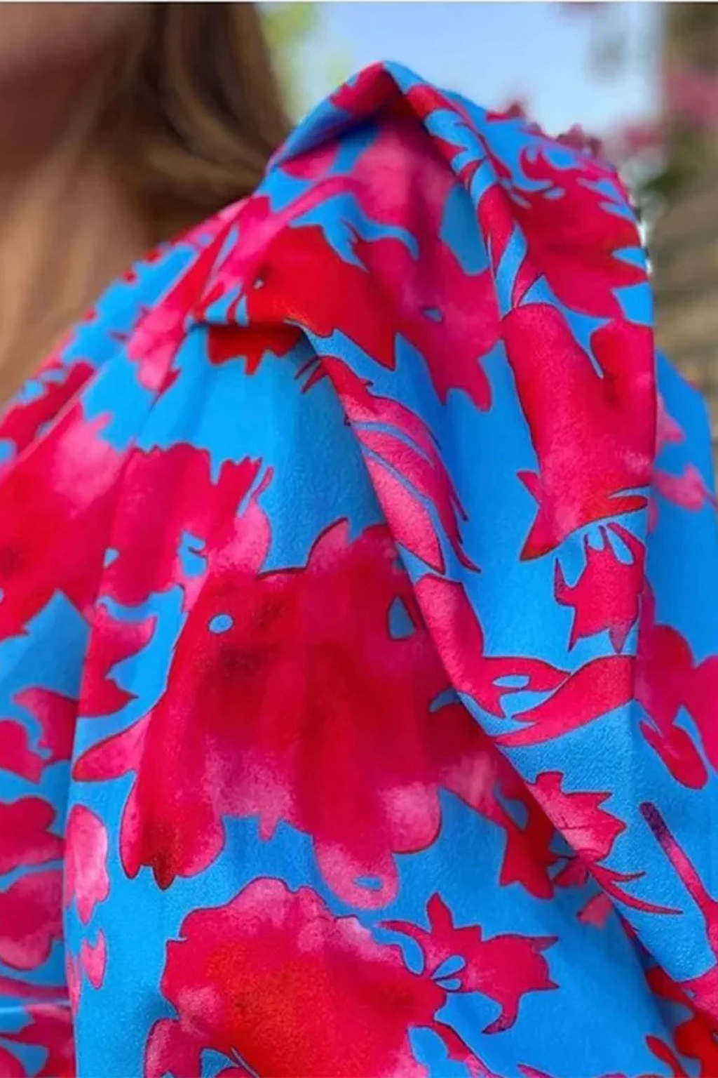 Printed Puff Sleeve Midi Dress | Summer Occasion Wear for Women | Elegant and Comfortable Design