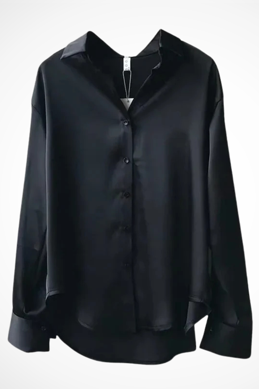 Relaxed Fit Long Sleeve Button Down Blouse for Women - Lightweight Cotton, Casual Wear, Versatile Style