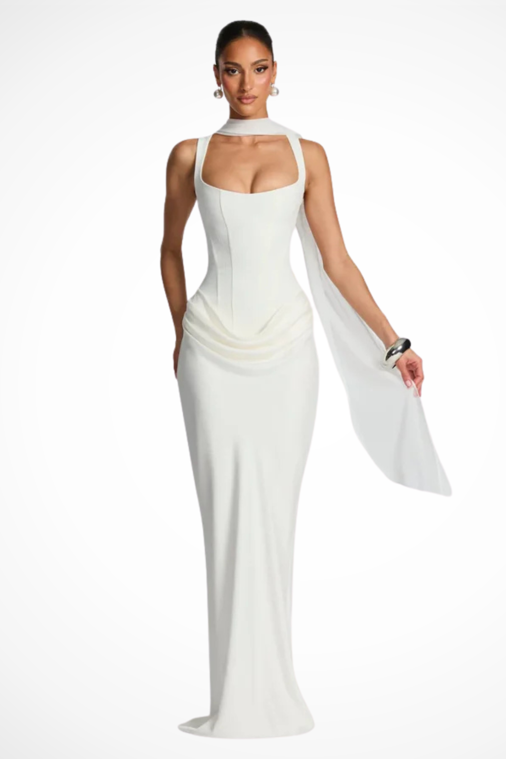 Sleeveless Bodycon Maxi Dress for Women | Elegant Evening Wedding Guest Attire | Comfortable Stretch Fabric