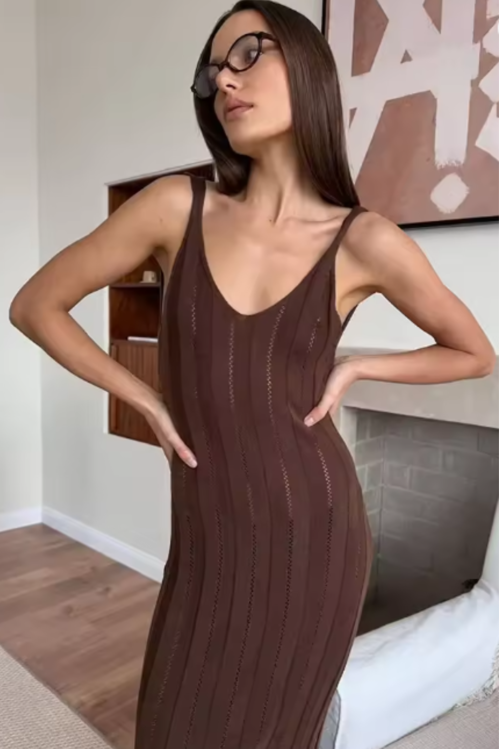 Sleeveless Knit Maxi Dress for Women | Summer Wedding Guest Attire | Elegant and Comfortable Design