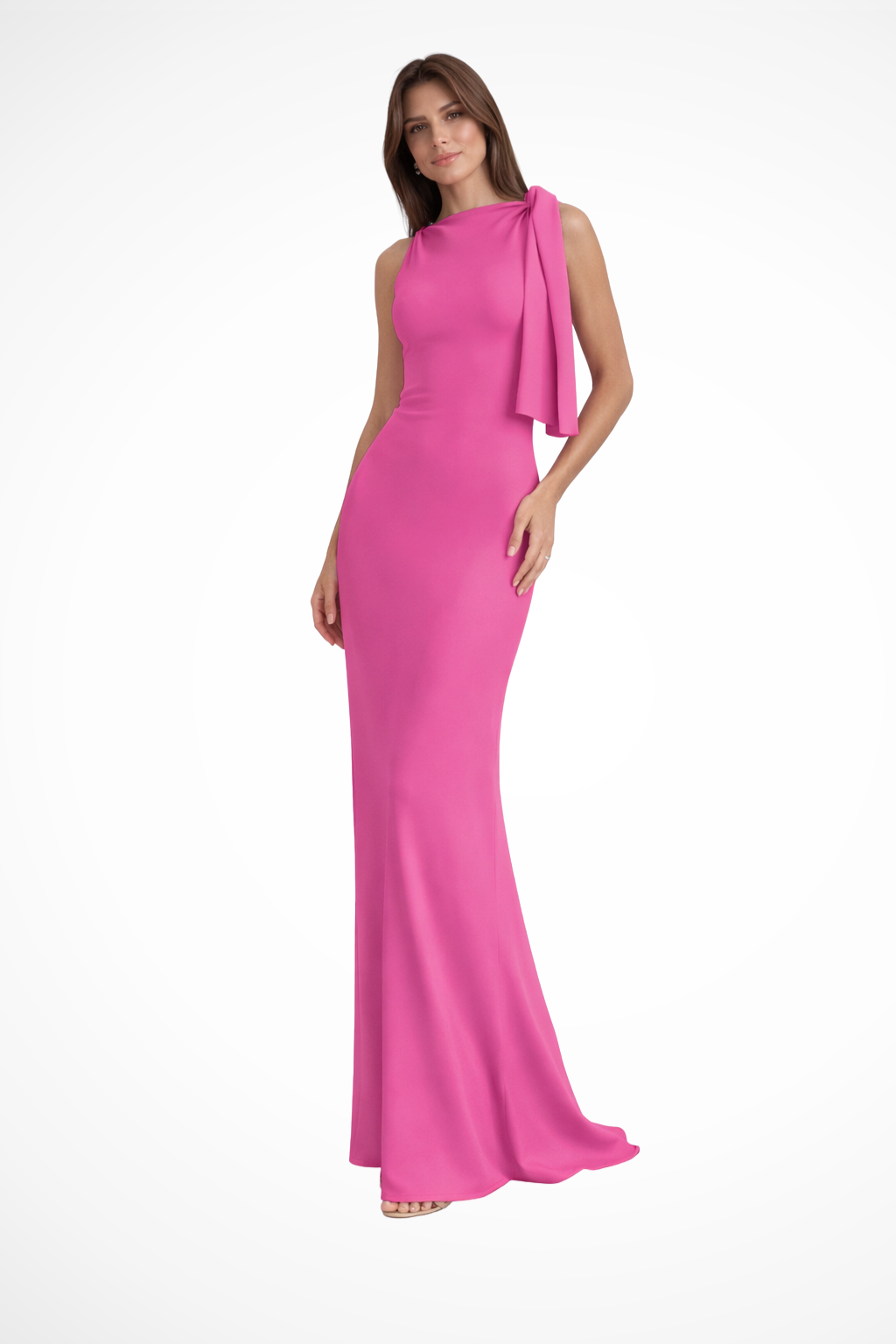 Sleeveless Maxi Dress for Women | Formal Wedding Guest Attire | Elegant Evening Wear in Lightweight Fabric