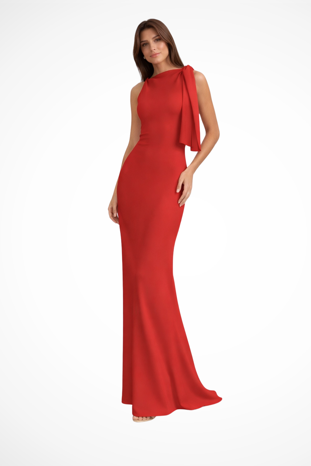 Sleeveless Maxi Dress for Women | Formal Wedding Guest Attire | Elegant Evening Wear in Lightweight Fabric