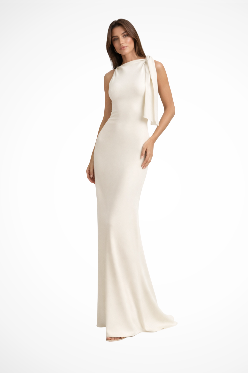 Sleeveless Maxi Dress for Women | Formal Wedding Guest Attire | Elegant Evening Wear in Lightweight Fabric