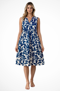 Sleeveless V Neck Boho Midi Dress for Women | Lightweight Beachwear | Casual Summer Style