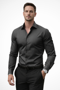 Slim Fit Long Sleeve Button Down Shirt for Men | Cotton Blend | Casual or Business Wear