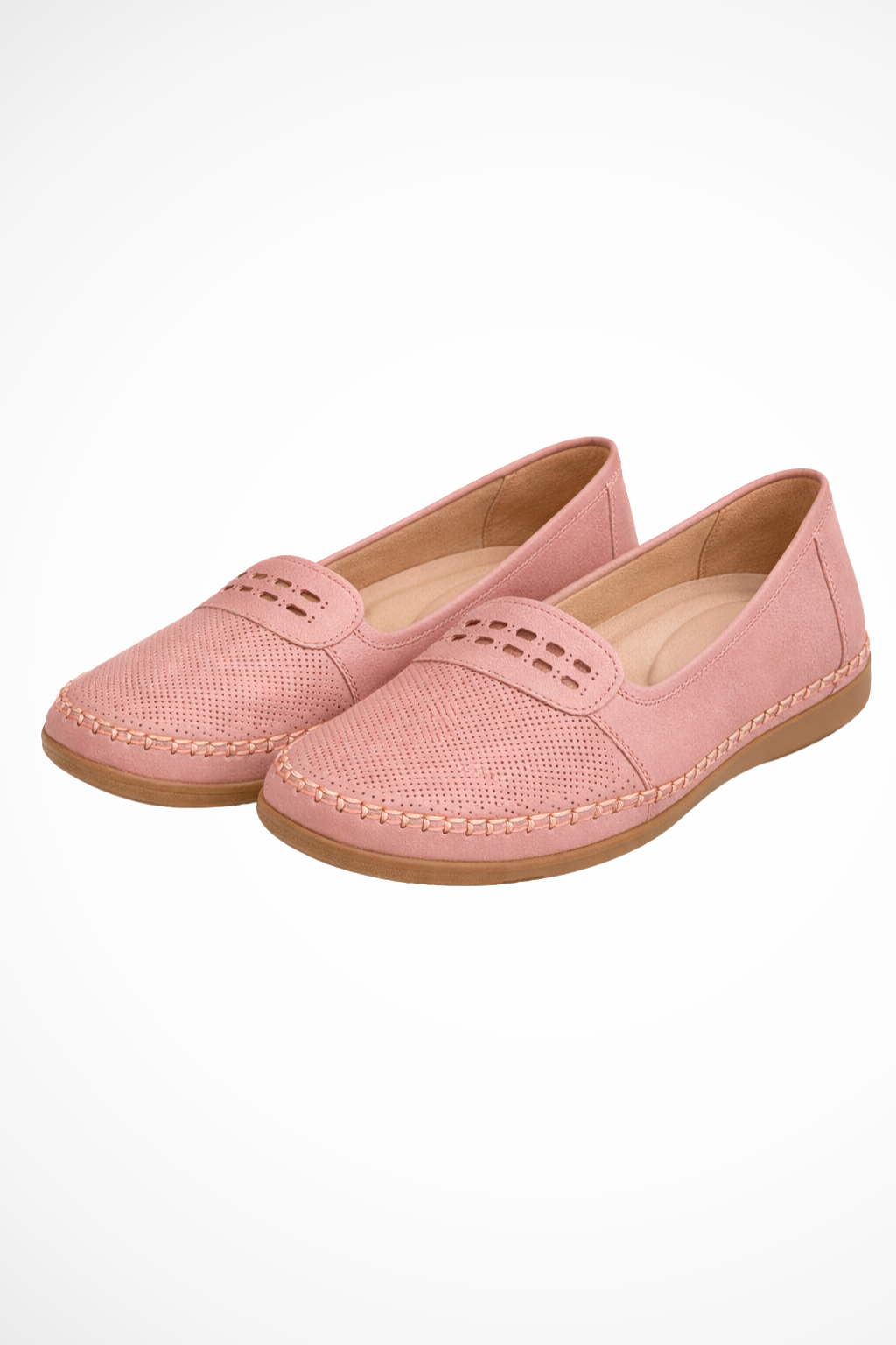 Textured Slip-On Loafer Shoes for Women | Comfortable Casual Footwear | Versatile Everyday Style