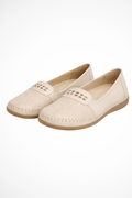 Textured Slip-On Loafer Shoes for Women | Comfortable Casual Footwear | Versatile Everyday Style