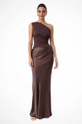 V Neck Long Sleeve Maxi Dress for Women | Sheath Style with Slit Detail | Perfect for Spring Events