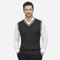 Men's Knitted V-Neck Vest - Heritage Layers - Casual Knitwear for Layering