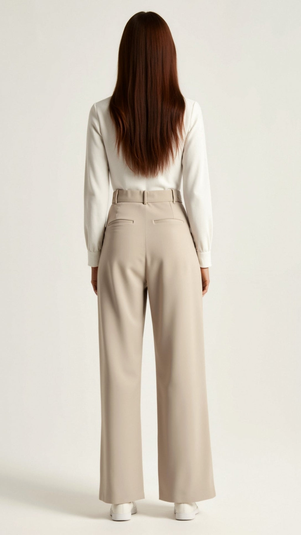 Wide Leg High Waisted Trousers for Women | Comfortable Fabric | Casual or Office Wear