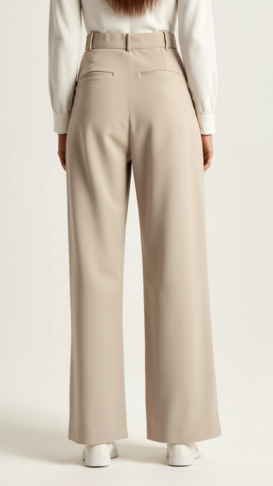 Wide Leg High Waisted Trousers for Women | Comfortable Fabric | Casual or Office Wear