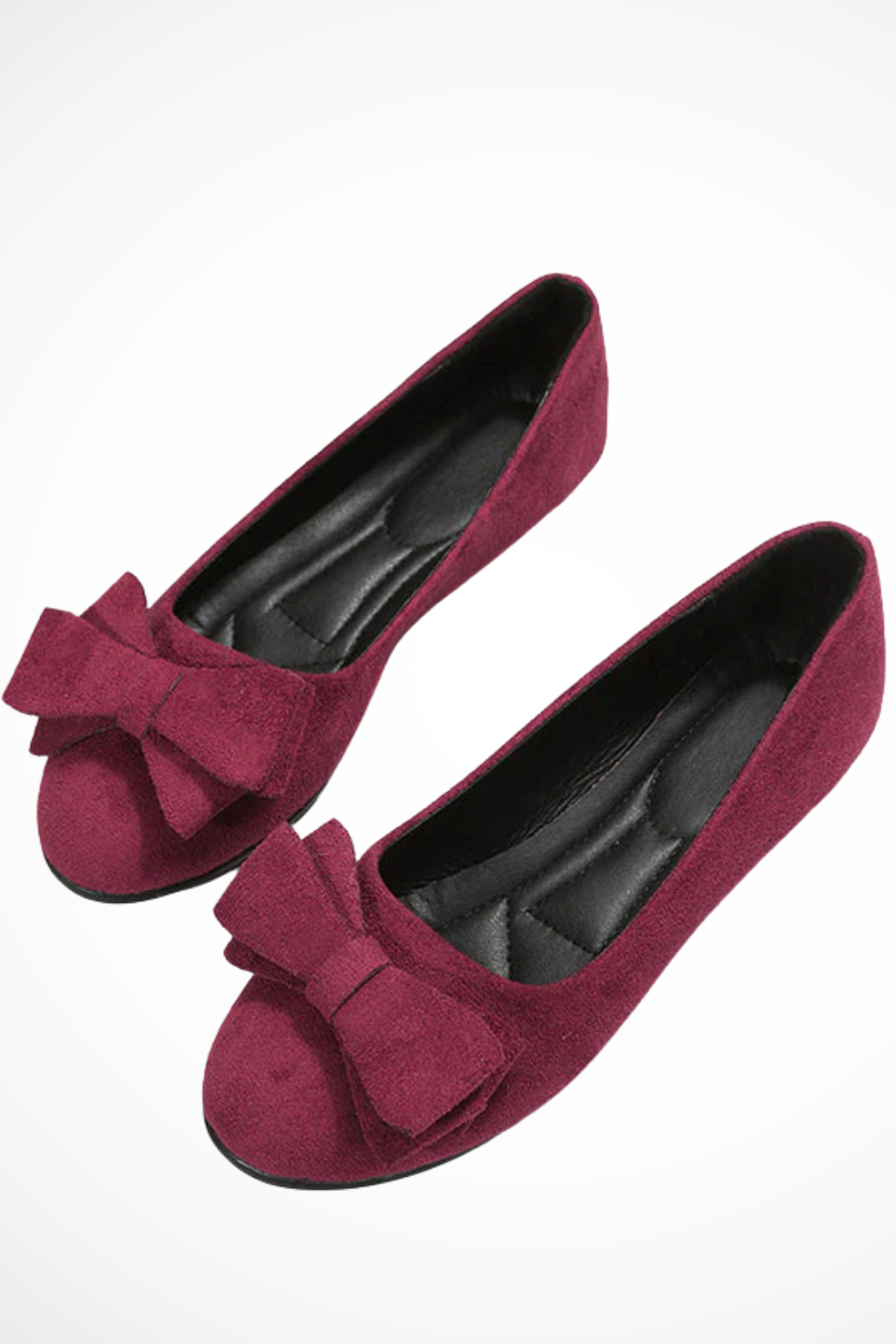 Women's Bow Detail Walking Flats - Comfortable Everyday Footwear for Casual Outings