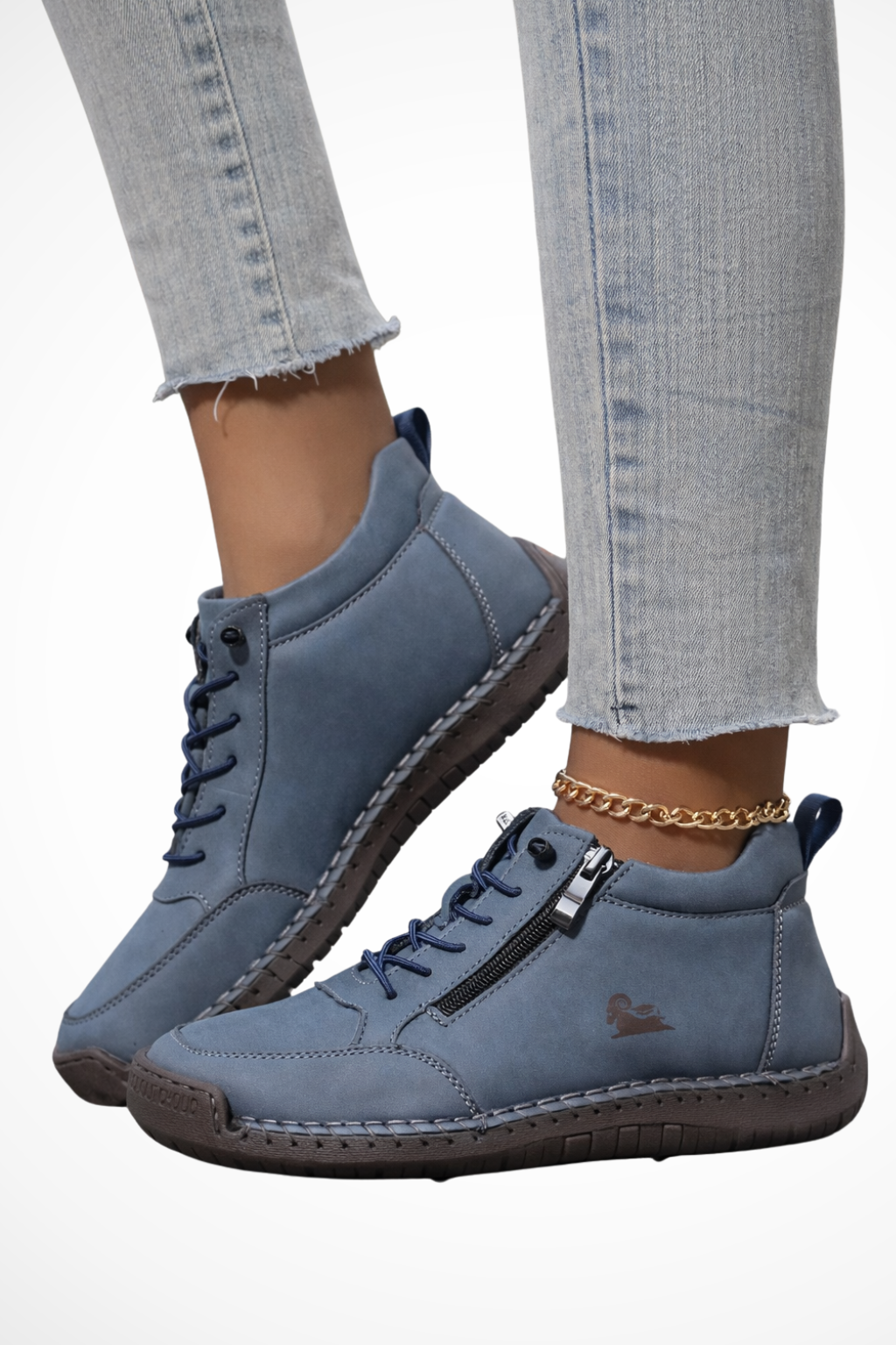 Women's Spring Zip Up Walking Sneakers - Relaxed Fit, Breathable Material, Casual Style for Everyday Comfort