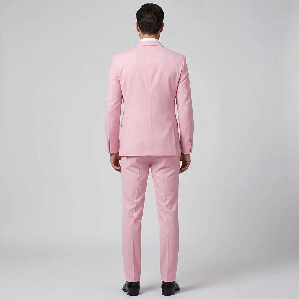 Men's Slim Fit Three-Piece Suit Blend for Weddings and Groomsmen