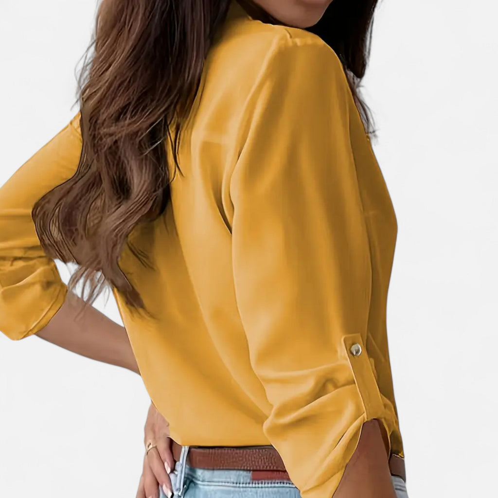 Elegant Women's Button-Up Shirt | Lightweight Cotton | Casual or Office Wear