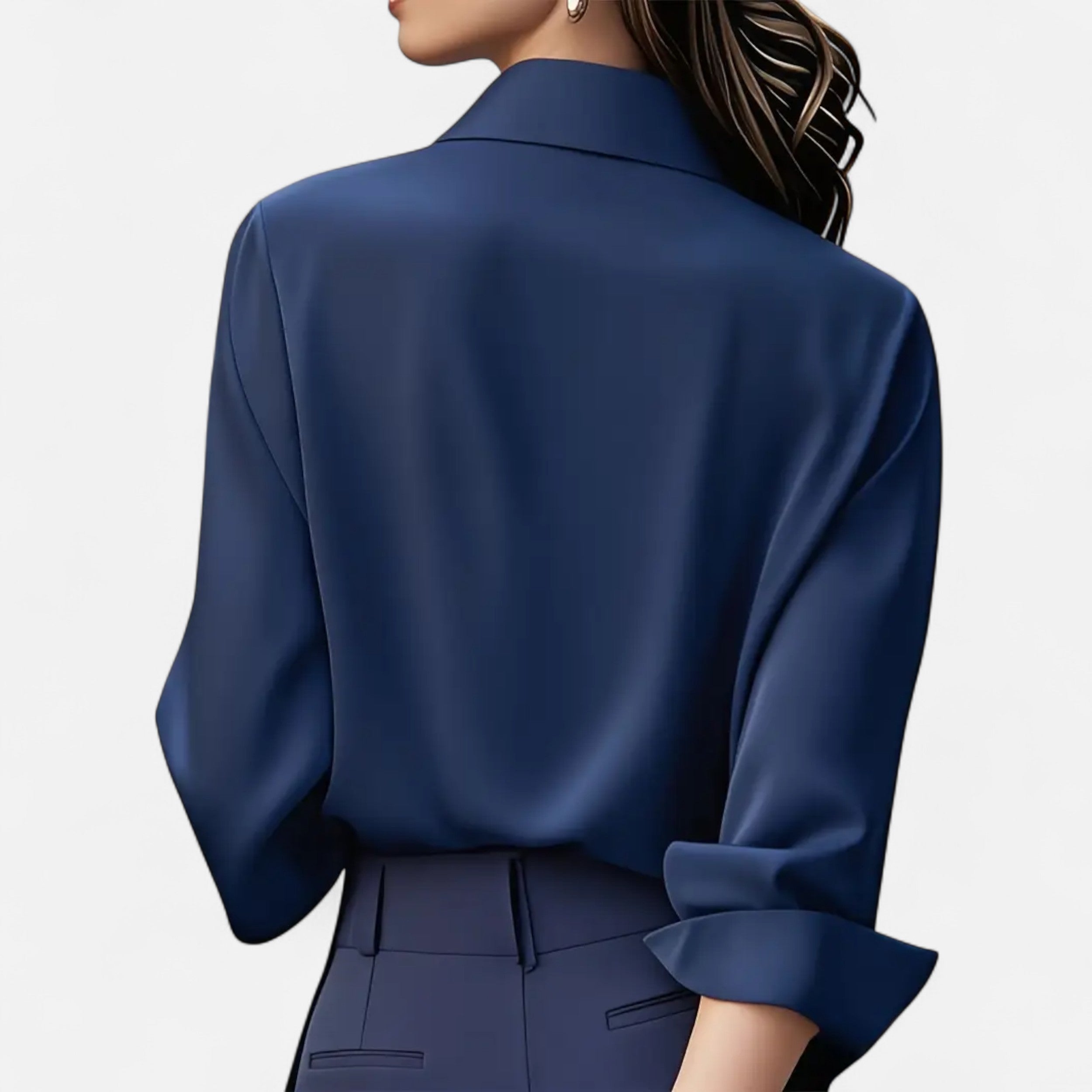 French-Style Women's Blouse | Lightweight Fabric | Casual or Work Wear
