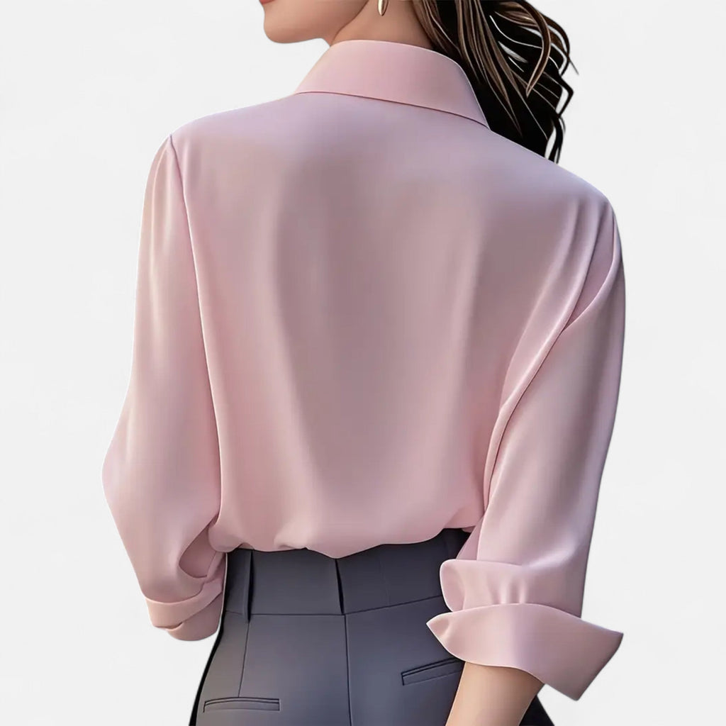 French-Style Women's Blouse | Lightweight Fabric | Casual or Work Wear