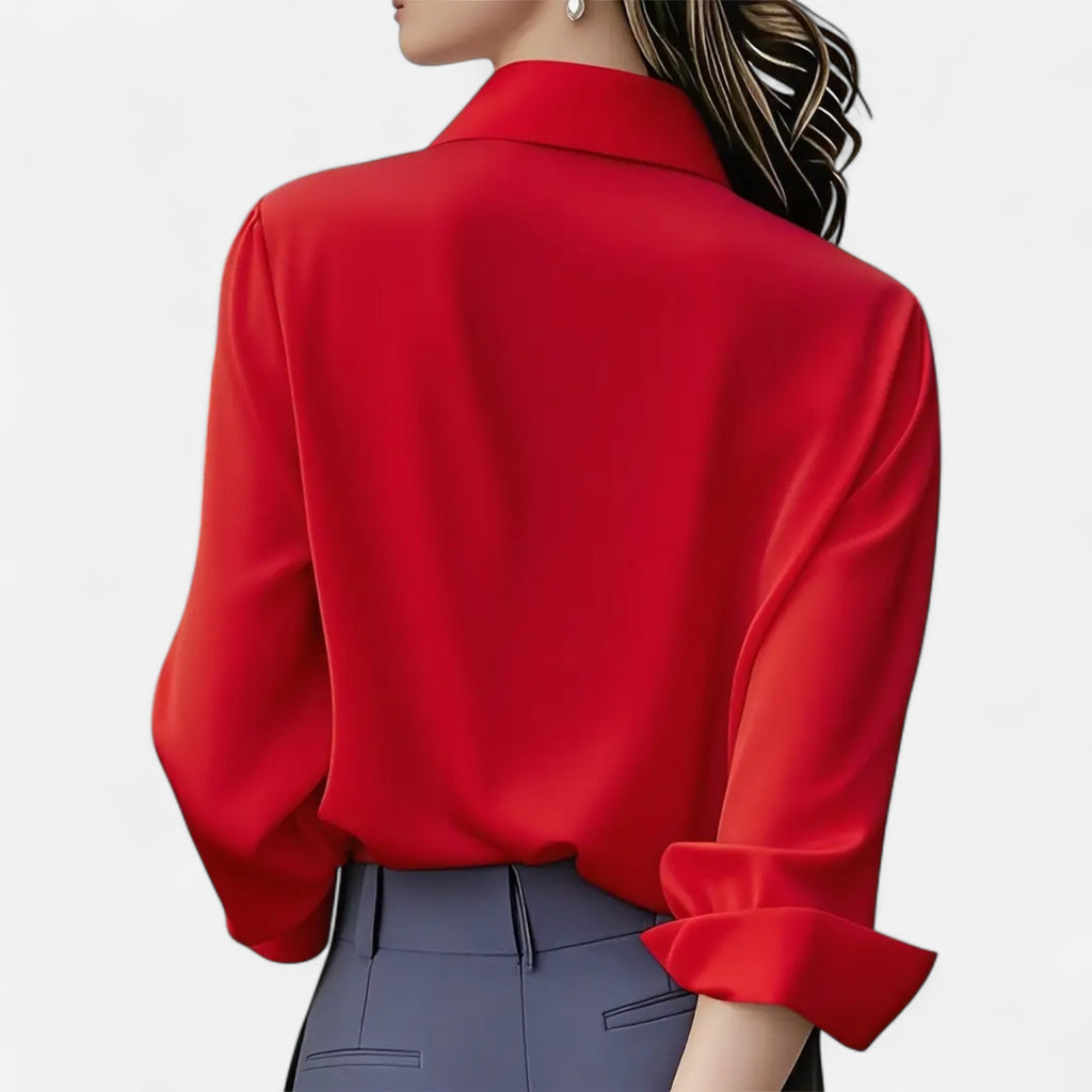 French-Style Women's Blouse | Lightweight Fabric | Casual or Work Wear