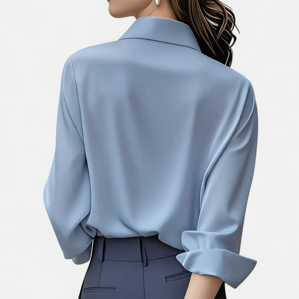 French-Style Women's Blouse | Lightweight Fabric | Casual or Work Wear
