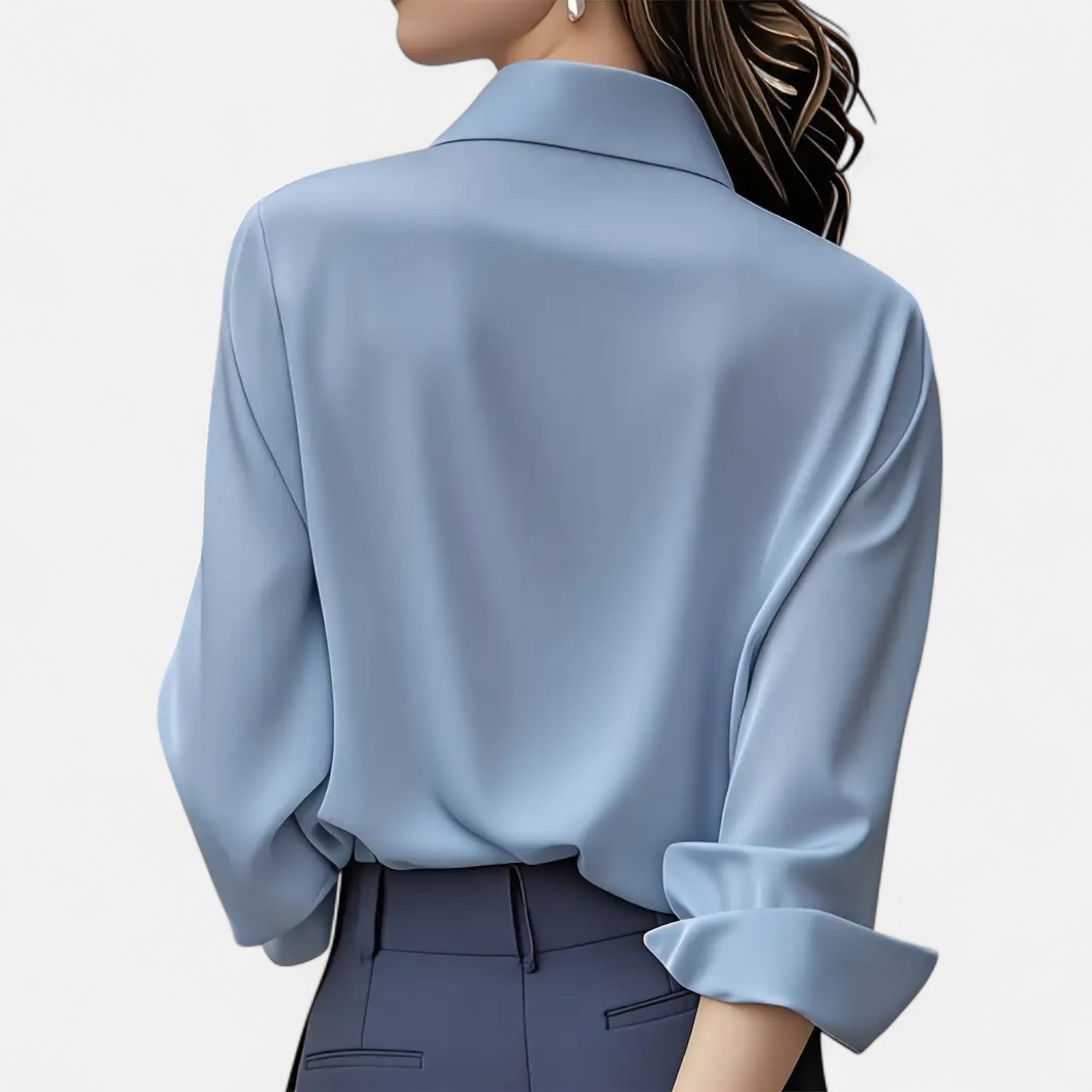 French-Style Women's Blouse | Lightweight Fabric | Casual or Work Wear