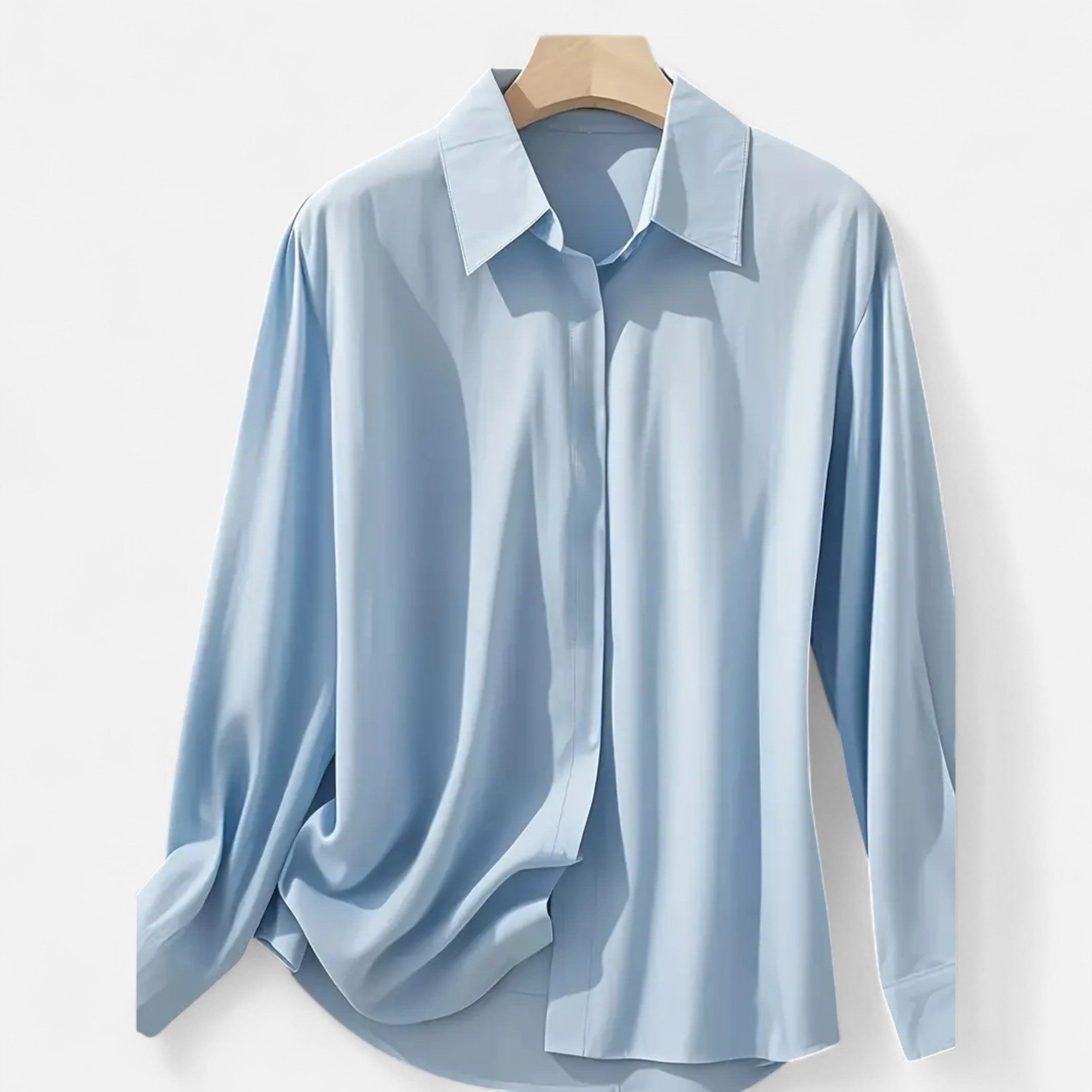 French-Style Women's Blouse | Lightweight Fabric | Casual or Work Wear