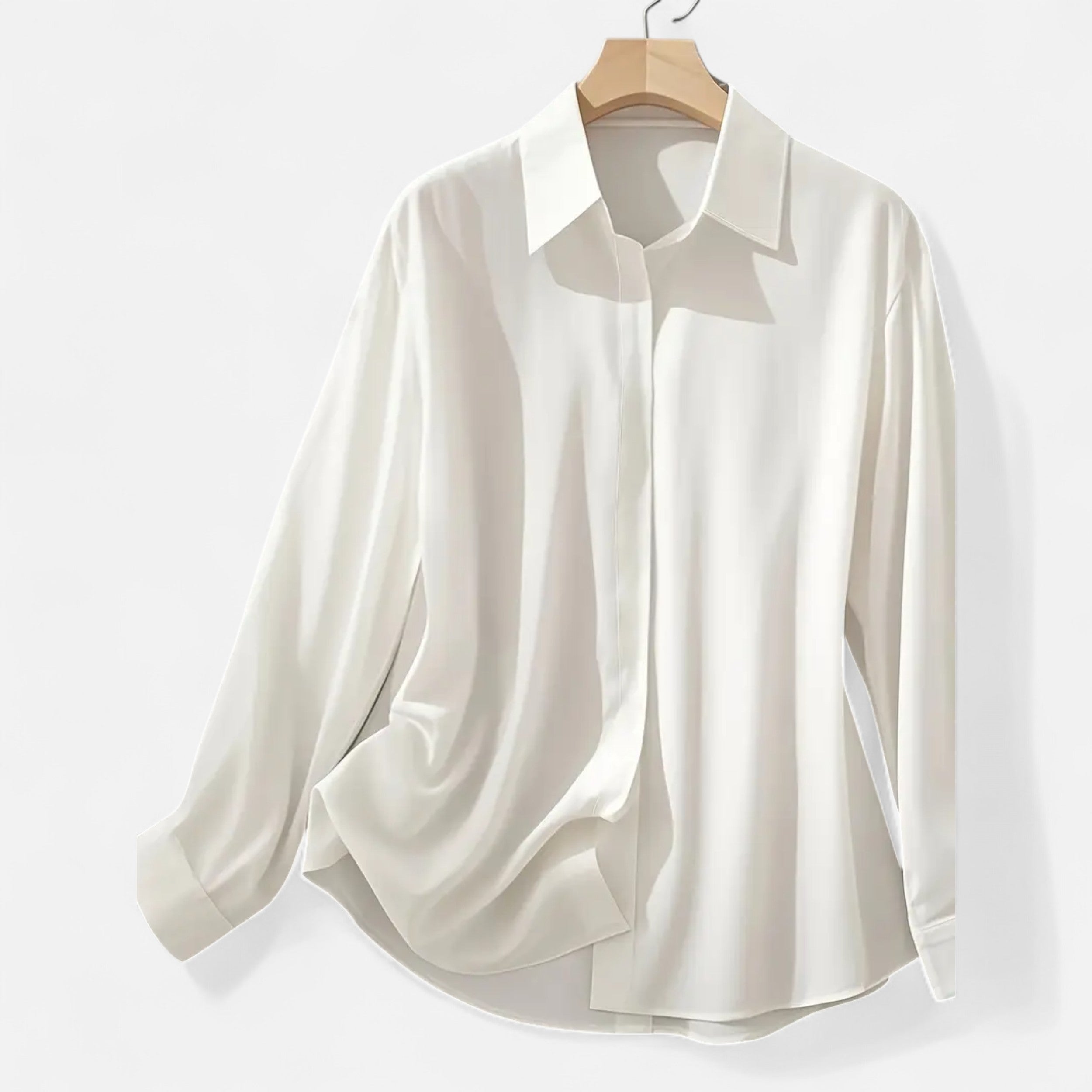 French-Style Women's Blouse | Lightweight Fabric | Casual or Work Wear